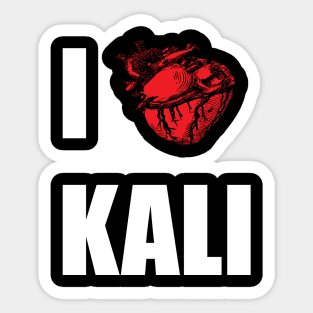 I Love Kali Sticker